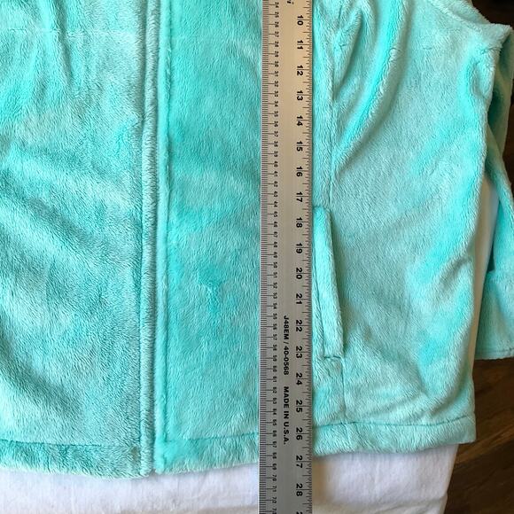 Made for Life Women Cozy Jacket Plus size 3X Full Zip Brushed Fleece Bright Blue - Picture 7 of 10